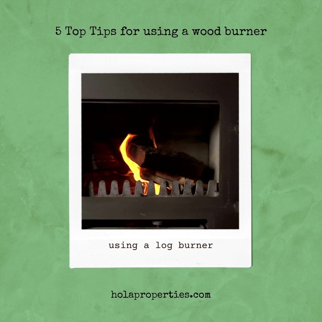 Using a wood burner